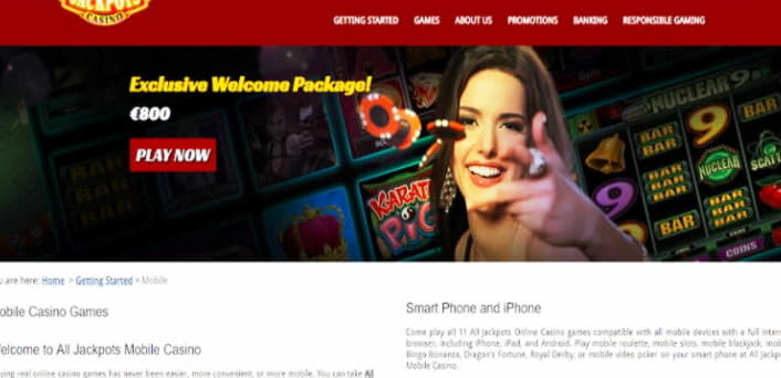 525% Casino match bonus at Jackpot City Casino
