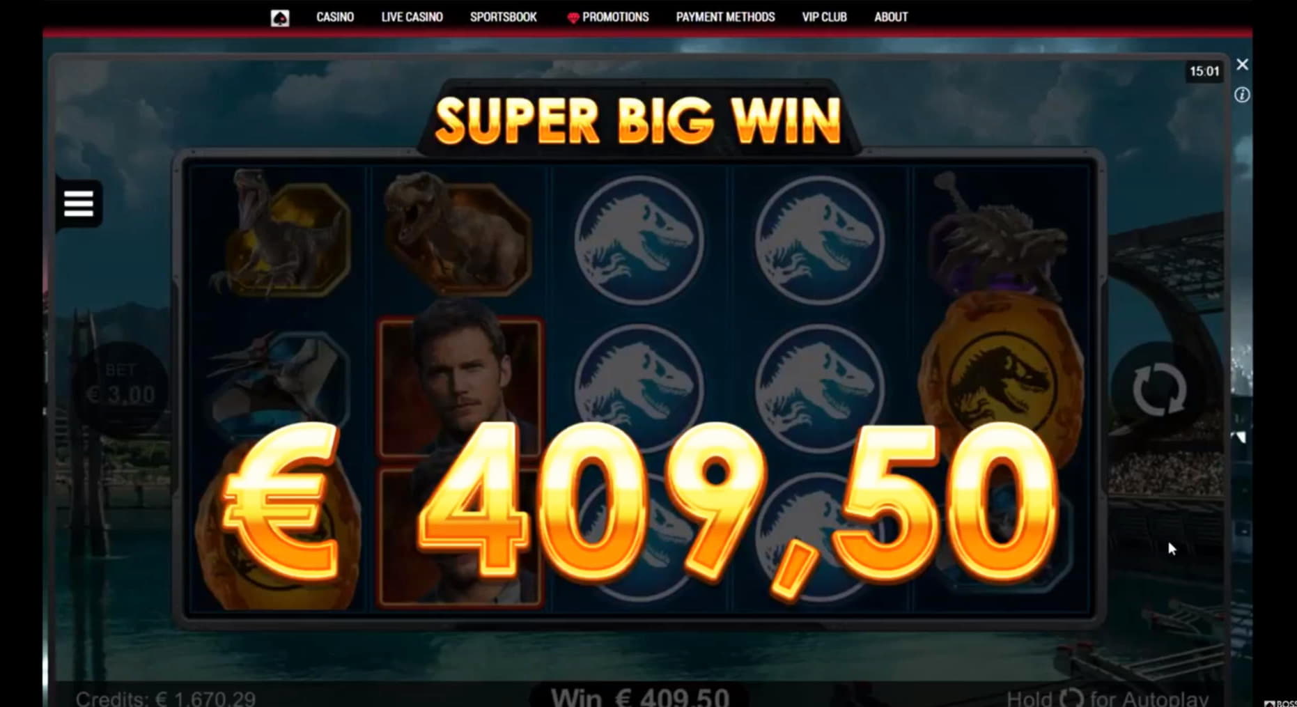 880% Casino match bonus at Emu Casino