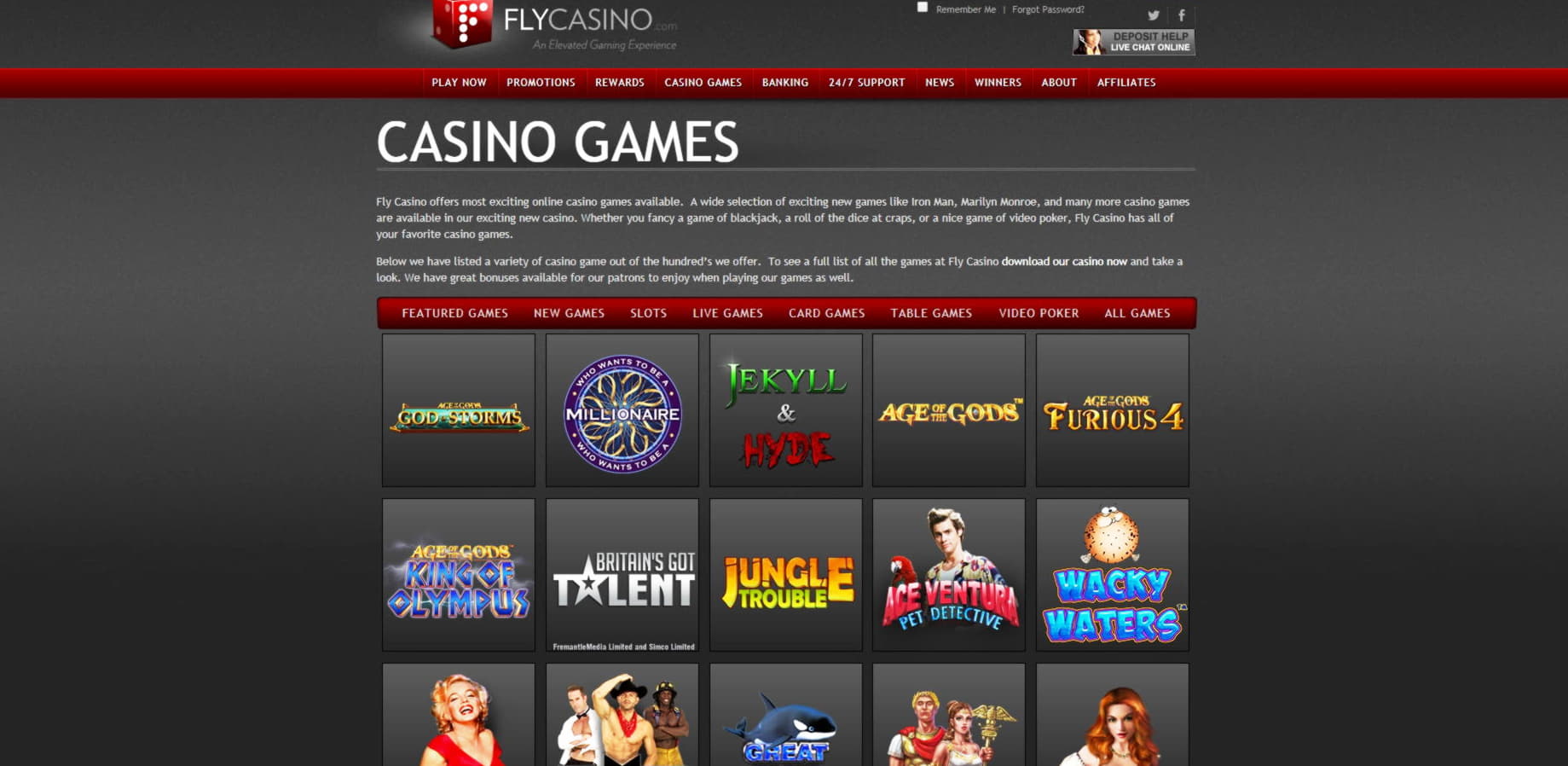 75% First Deposit Bonus at 777 Casino