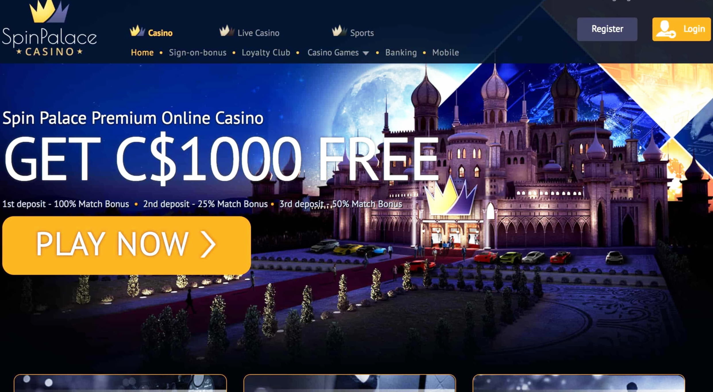 735% Match bonus casino at Betway Casino