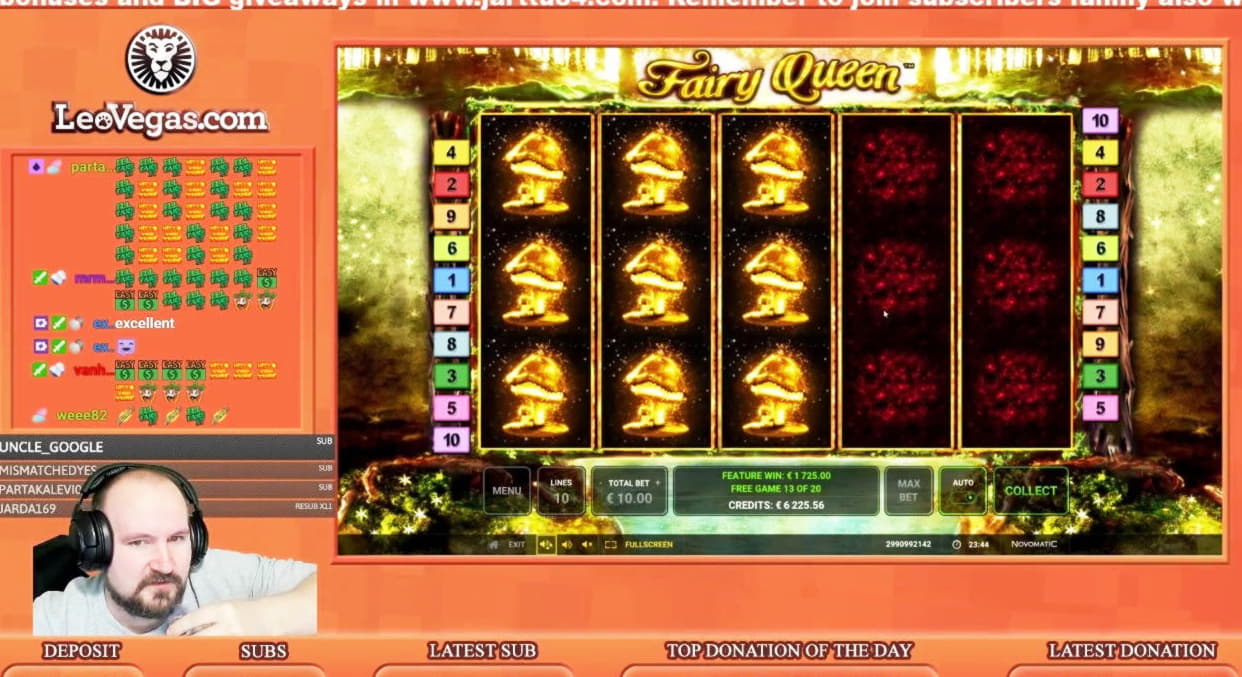 260 Free Spins no deposit casino at Spin Palace Casino