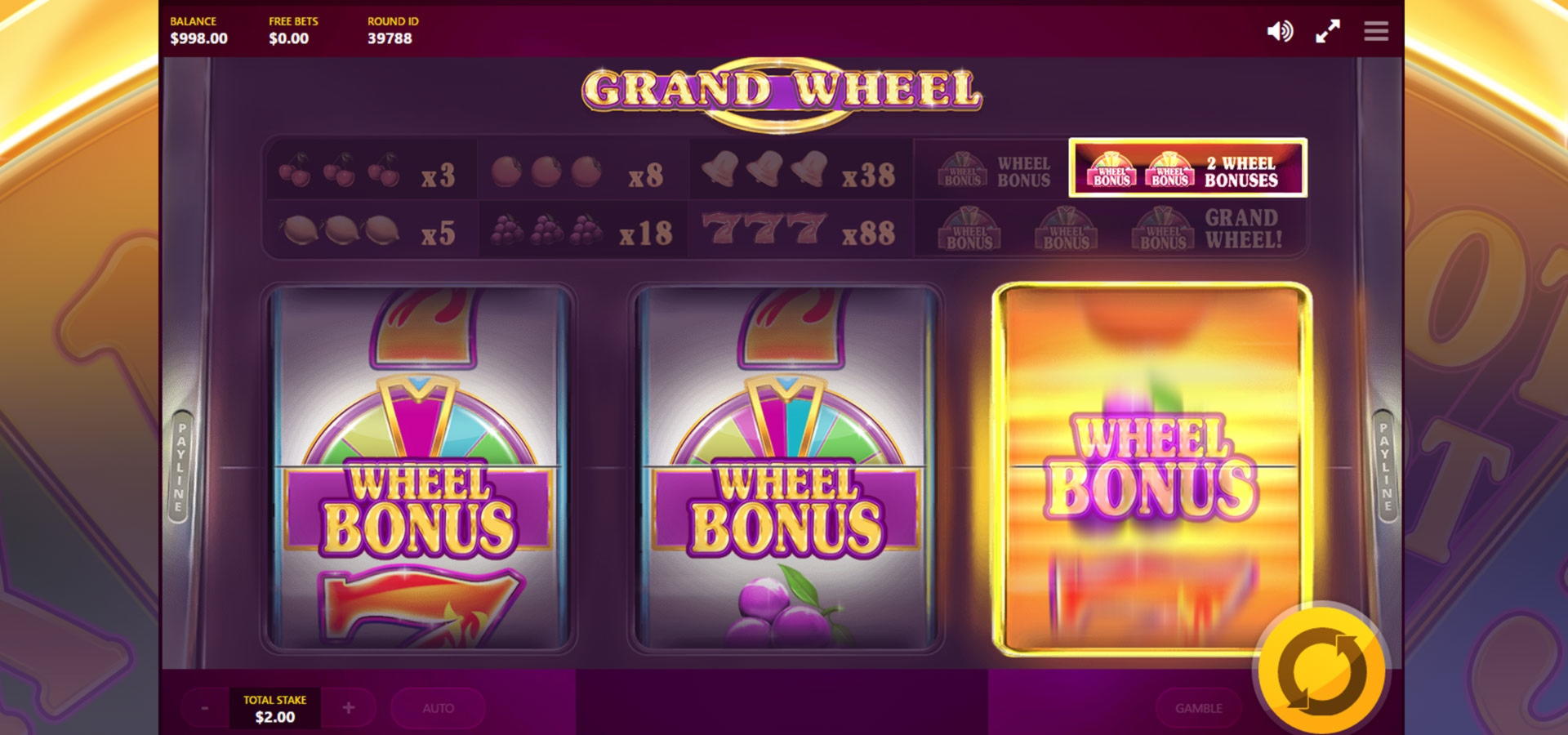 130 free spins at bWin Casino