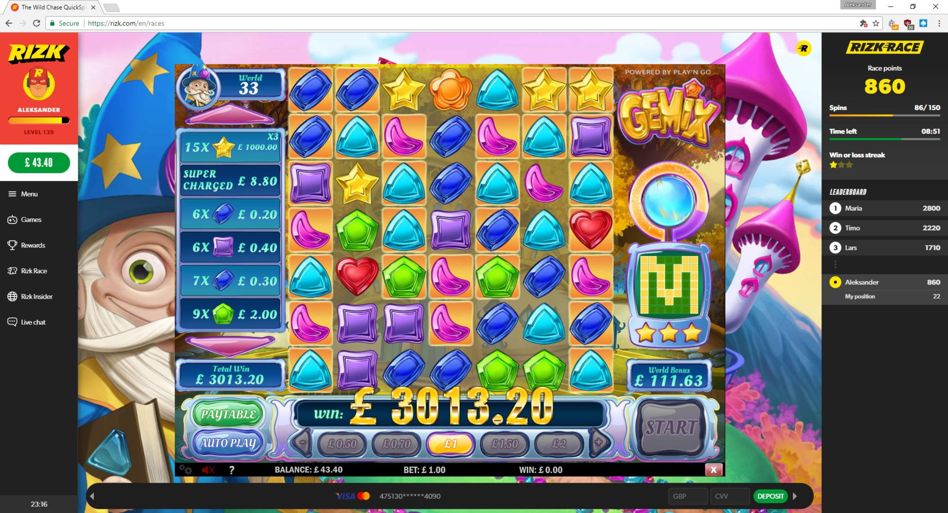 130 Free spins no deposit at Casino Las Vegas