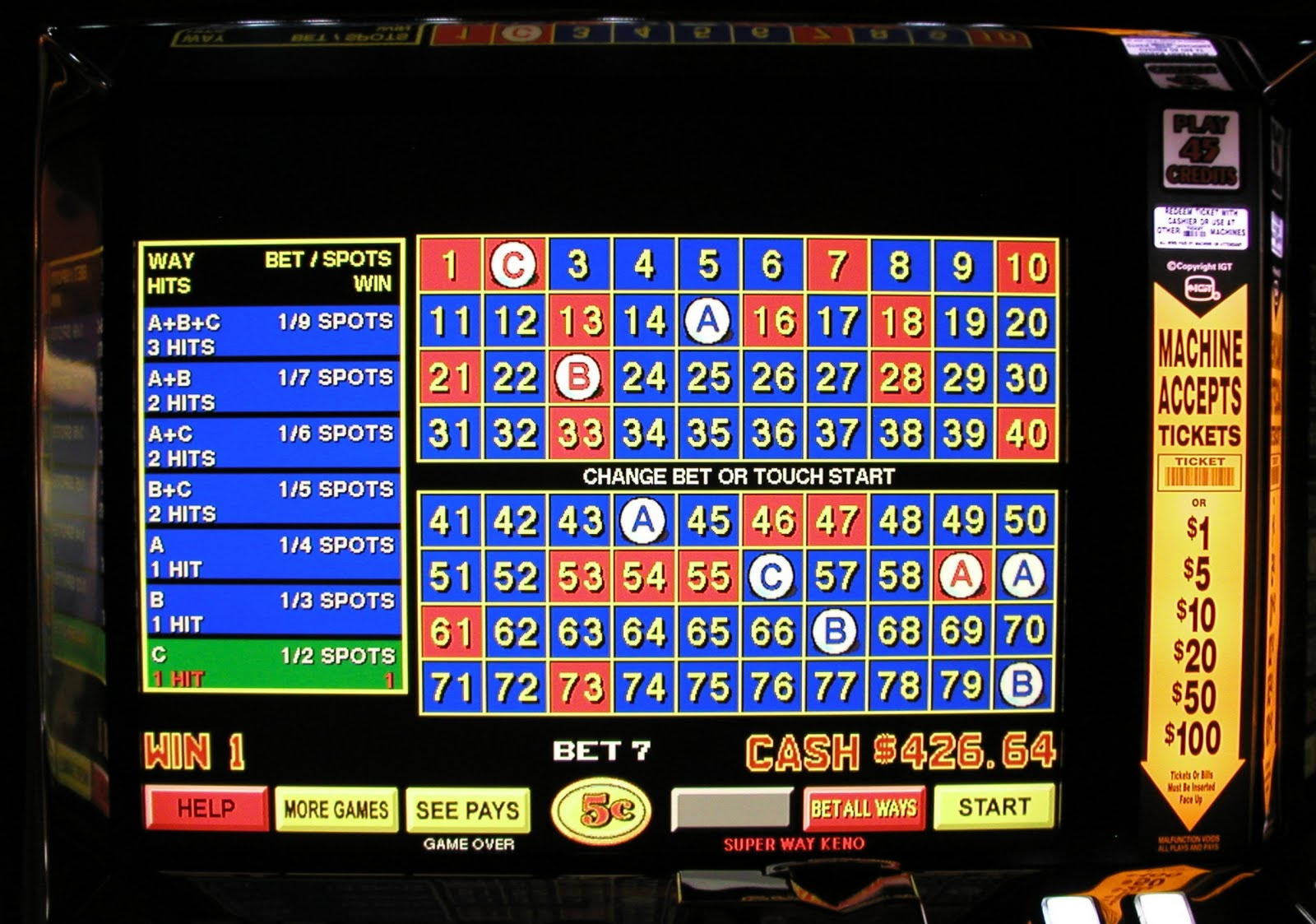 145 free spins casino at Yes Casino 