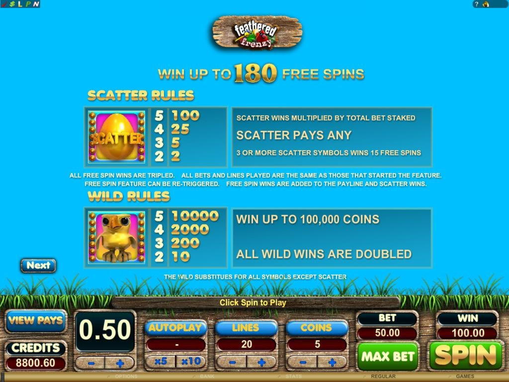 50 Free Spins no deposit at Lucky Nugget Casino