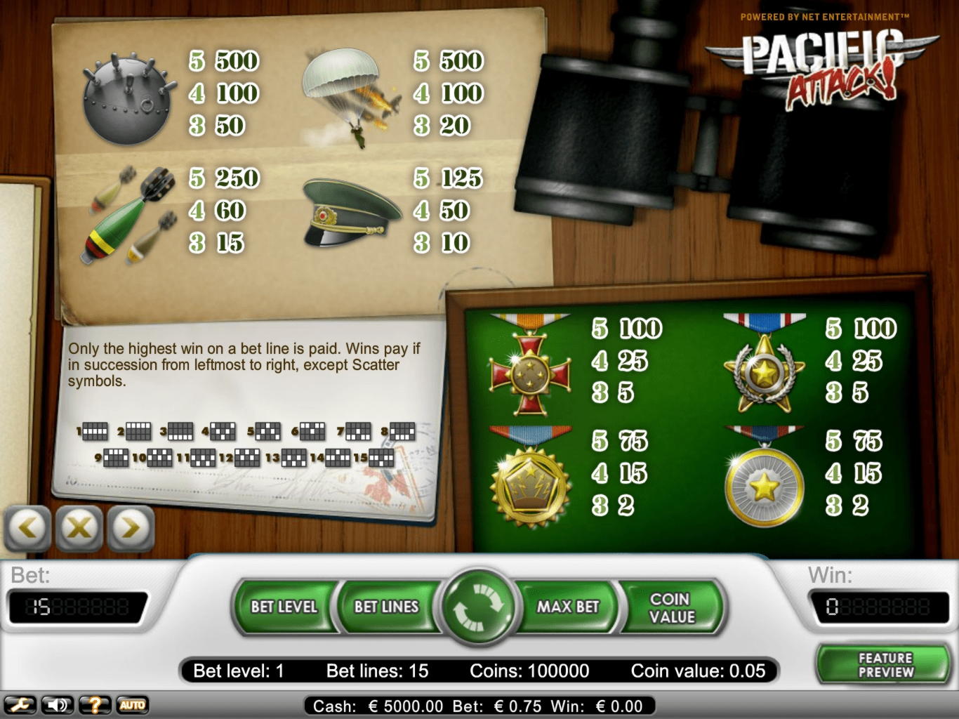 Eur 355 free chip at Casino com