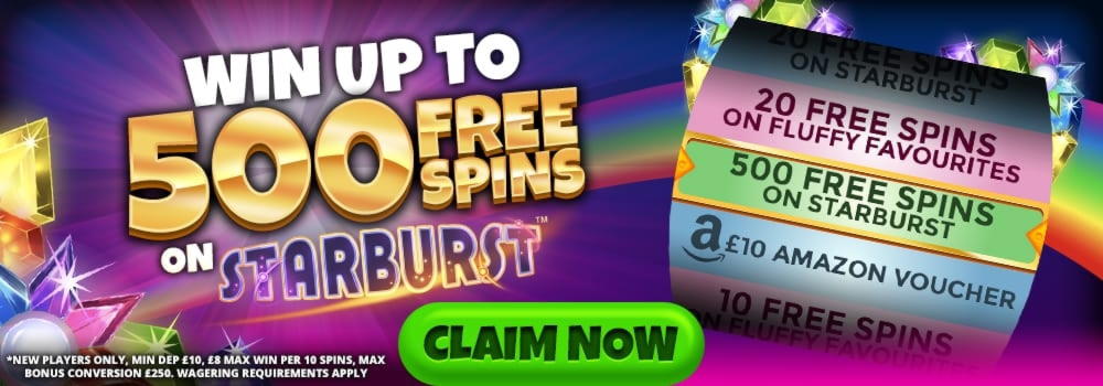 190 Free spins casino at Spin Palace Casino