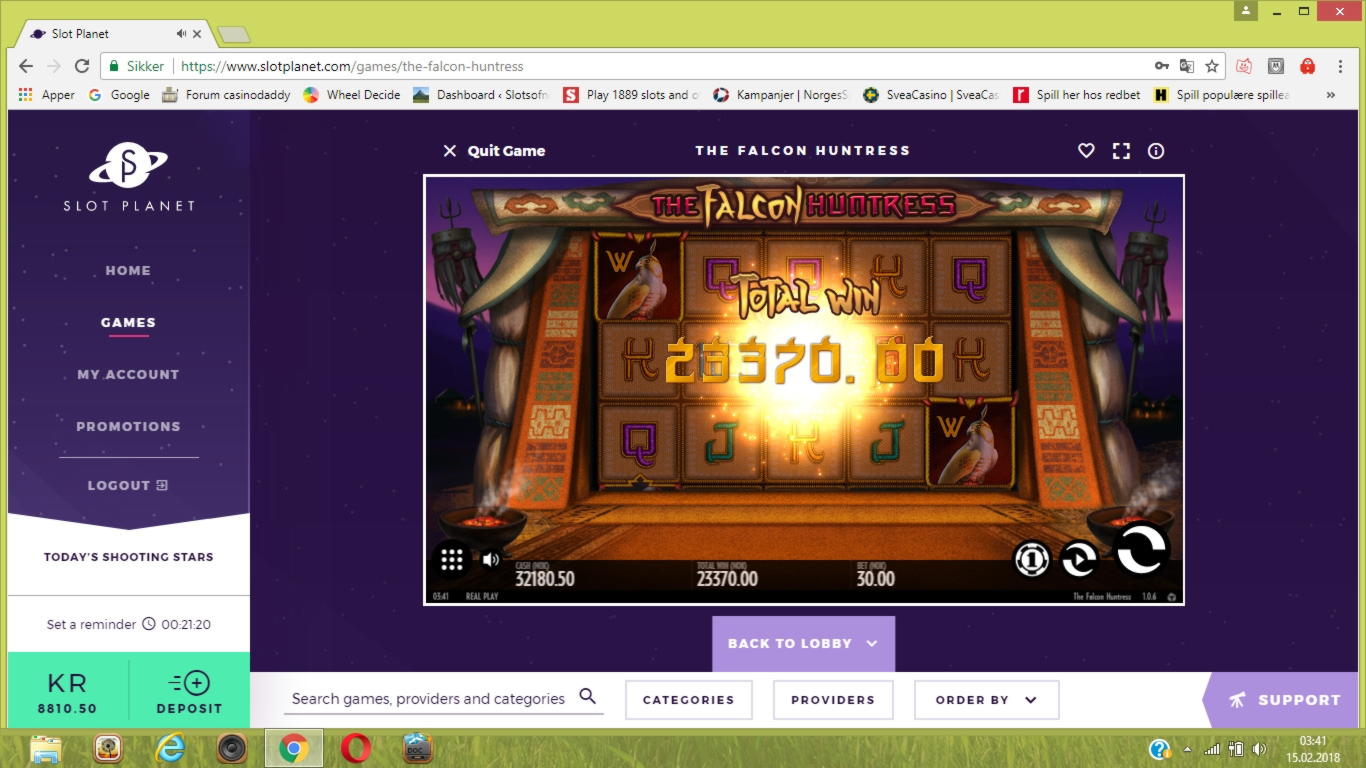 760% Deposit match bonus at Lucky Red Casino