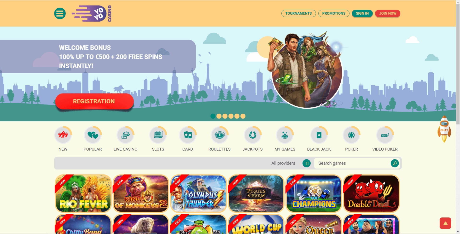 45 Free Spins no deposit casino at Spin Palace Casino