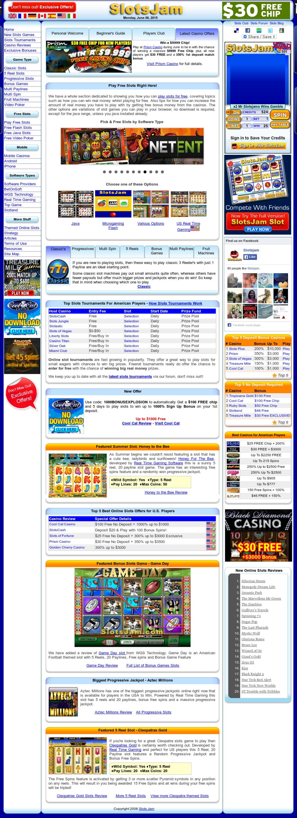 £4515 No Deposit at Gaming Club Casino