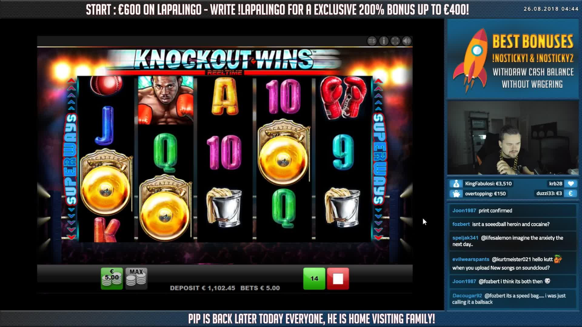 85 Free Spins Casino at River Belle Casino