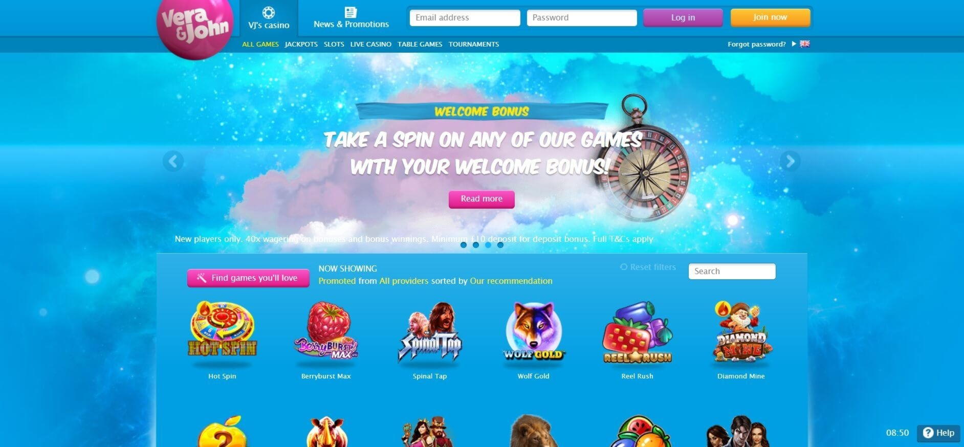 260 FREE SPINS at Casino com