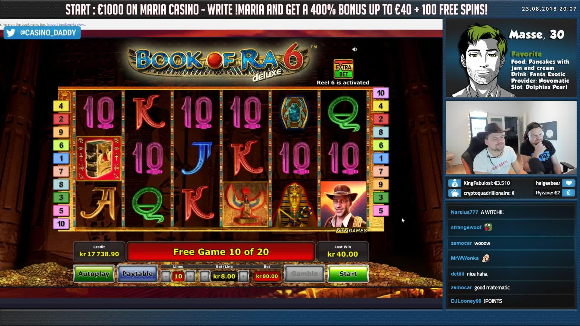 650% Match bonus casino at Casino com
