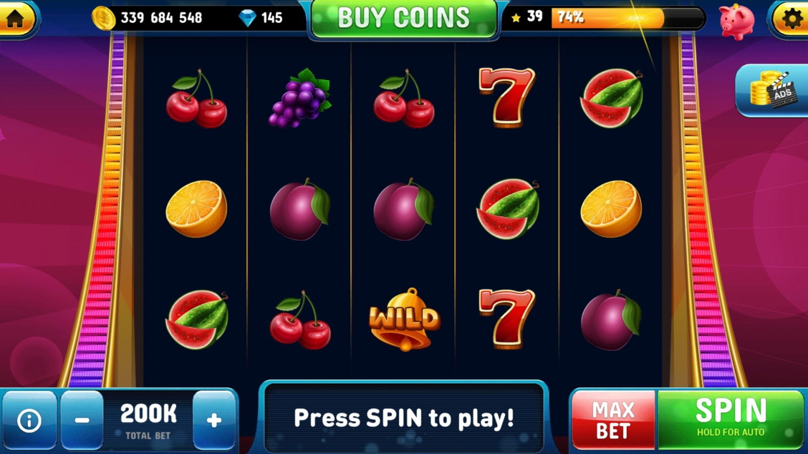 €225 free chip at 777 Casino