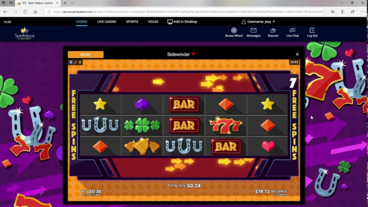285 Free spins casino at Jackpot City Casino