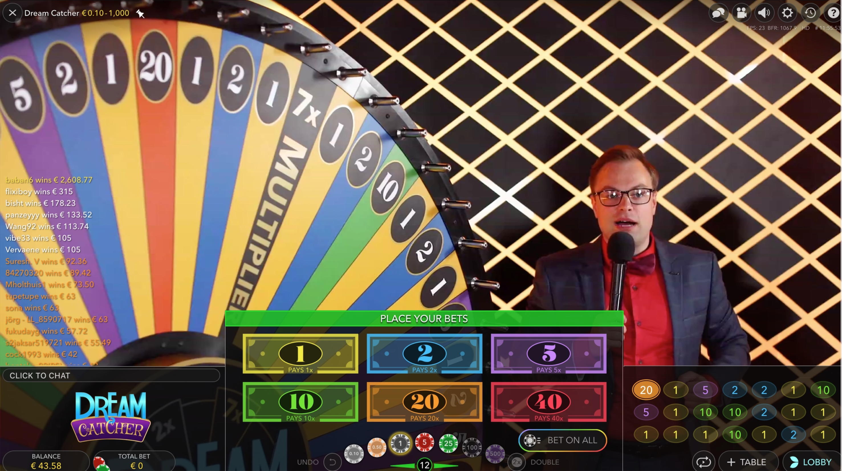 $415 FREE CHIP at bWin Casino