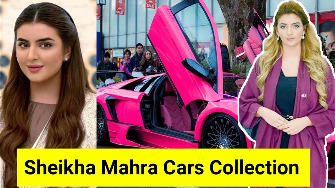 Coleção de carros Dubai Princess Sheikha Mahra | Carros de luxo | Lamborghini de ouro | Bugatti Chiron