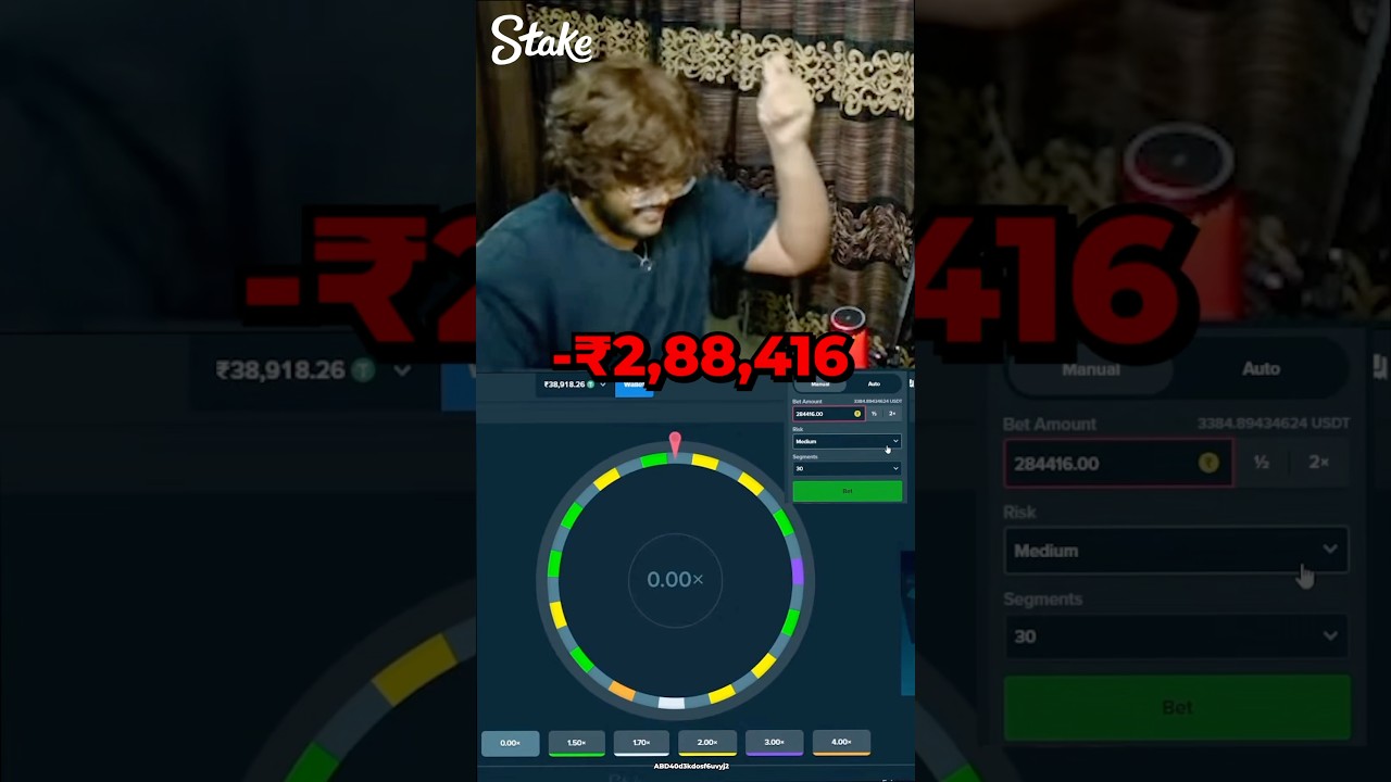 $5000 LOSS ON WHEELS 😭 #stake #gambling #casino #lasvegas #trending #fyp #foryou #shorts
